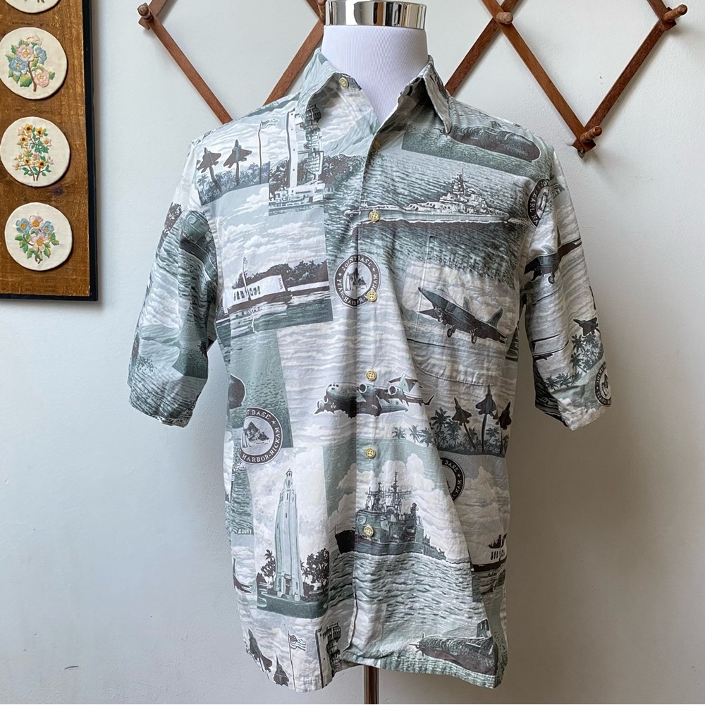 Vintage Reyn Spooner Pearl Harbor Hawaiian Shirt - Picture 15 of 15